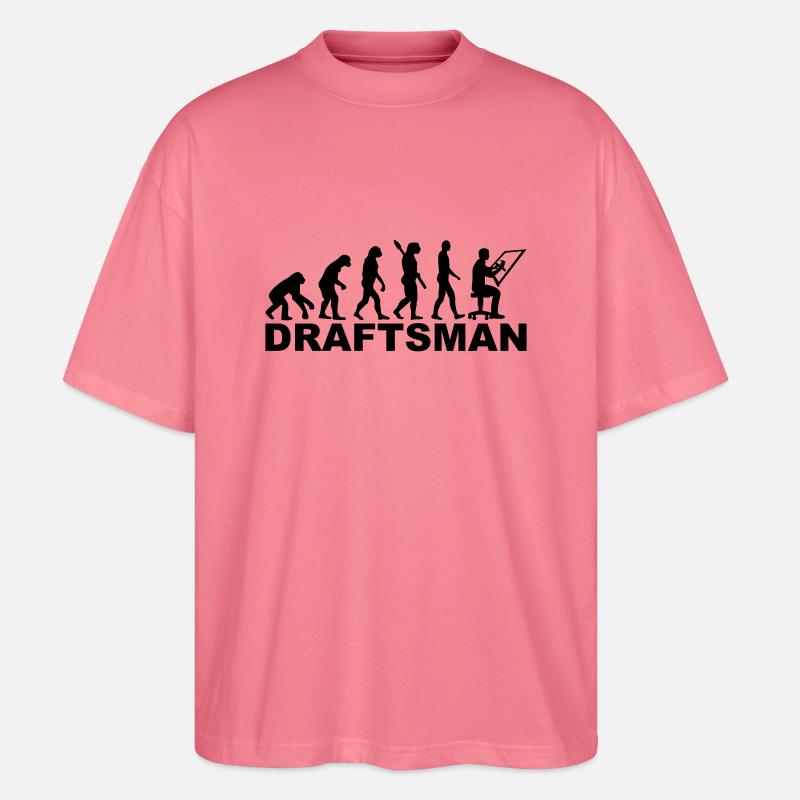 Bauzeichner - Stanley/Stella Oversized Unisex Bio T-Shirt Blaster 2.0 - Pink 