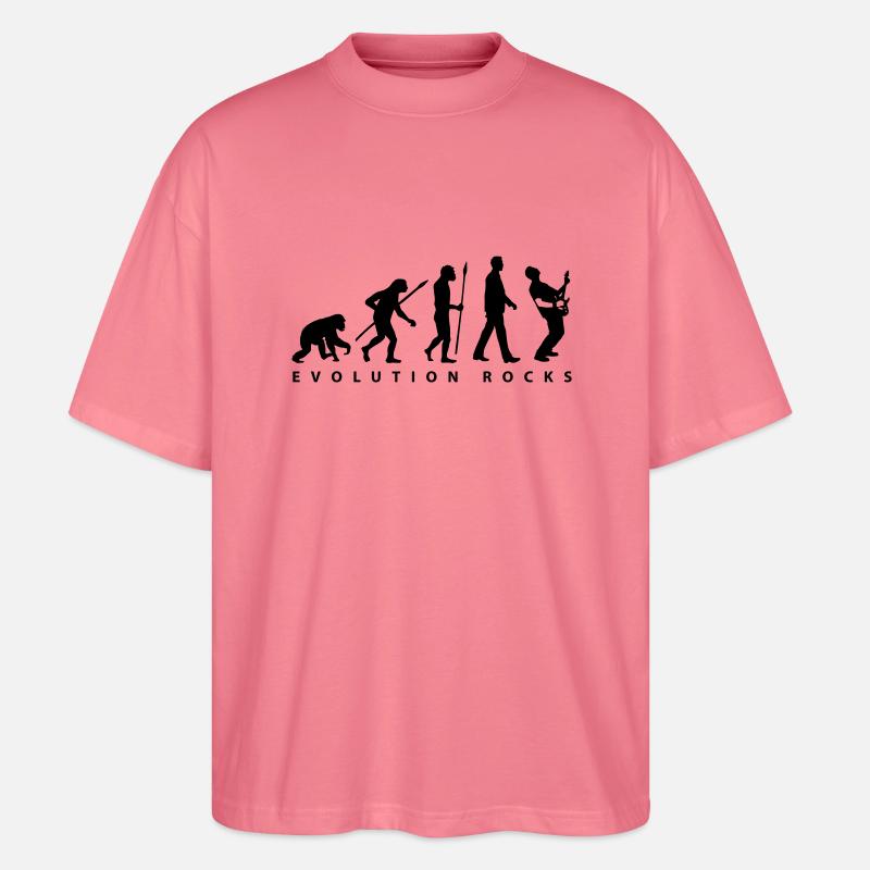 evolution_rocks_032012_g1c - Stanley/Stella Oversized Unisex Organic T-shirt Blaster 2.0 - pink joy 