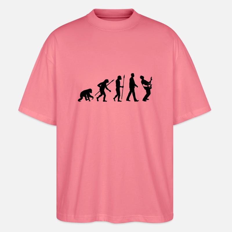 evolution_rocks_032012_l1c - Stanley/Stella Oversized Unisex Organic T-shirt Blaster 2.0 - pink joy 