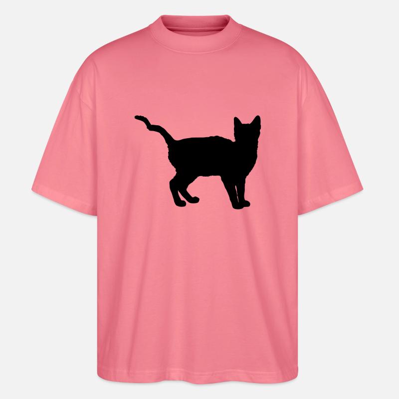 chat - T-shirt bio Blaster 2.0 coupe oversize Stanley/Stella Unisexe - rose 