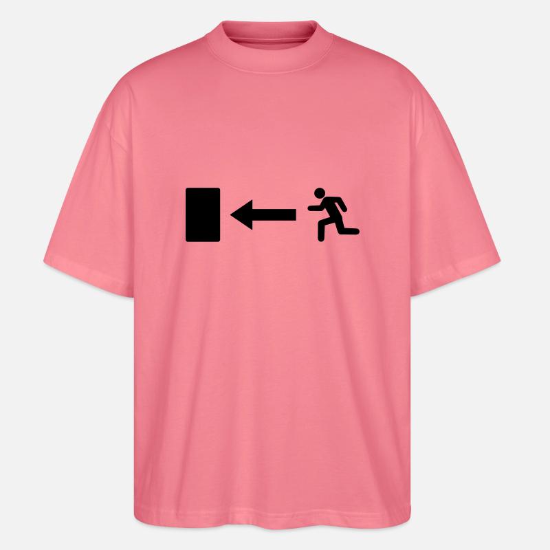 exit____f1 - T-shirt bio Blaster 2.0 coupe oversize Stanley/Stella Unisexe - rose 