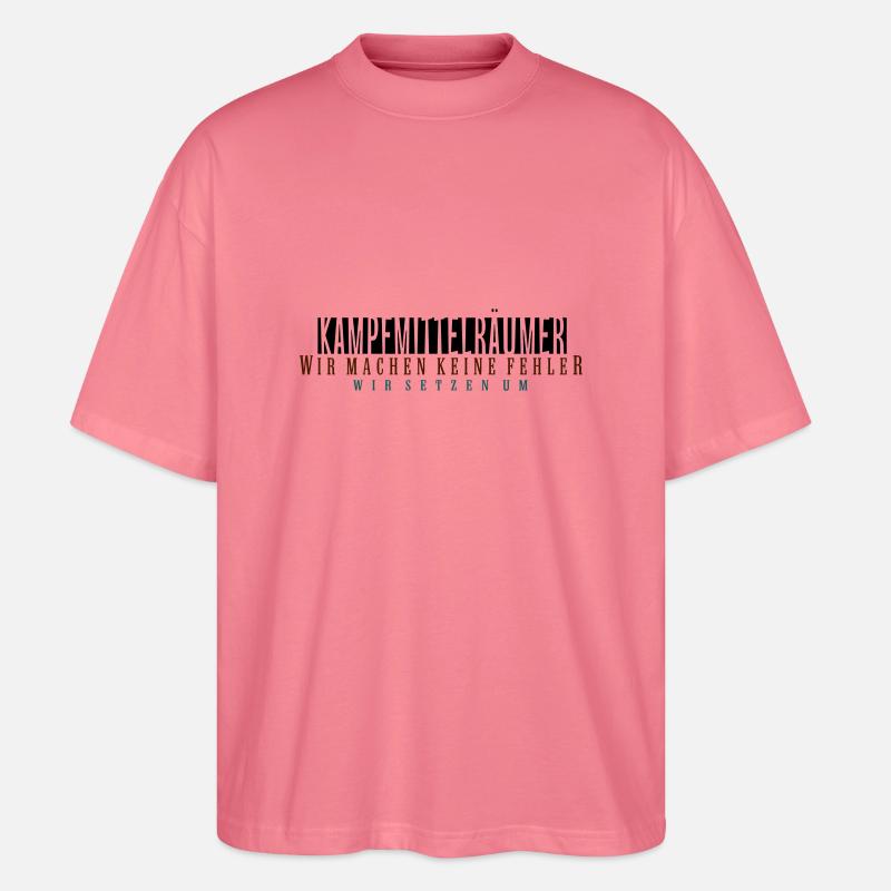 kampfmittelräumer_vec_3 de - Stanley/Stella Oversized Unisex Bio T-Shirt Blaster 2.0 - Pink 