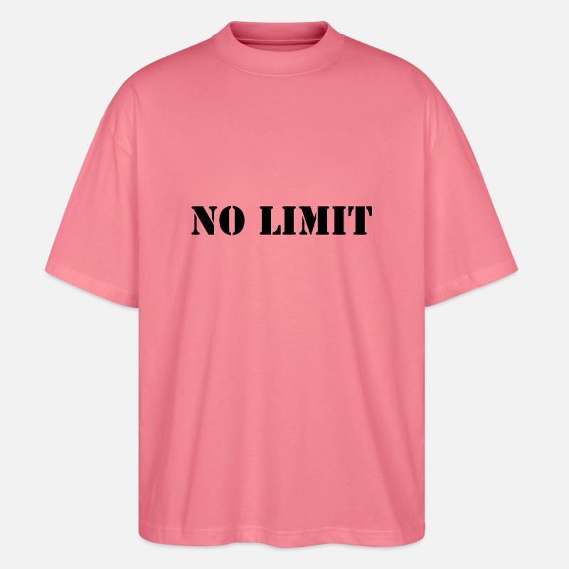 no_limit_01 - Stanley/Stella Oversized Unisex Bio T-Shirt Blaster 2.0 - Pink 