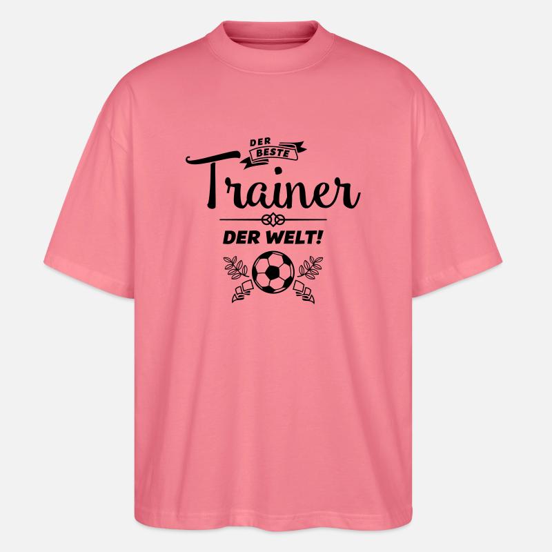 trainer der beste - Stanley/Stella Oversized Unisex Bio T-Shirt Blaster 2.0 - Pink 
