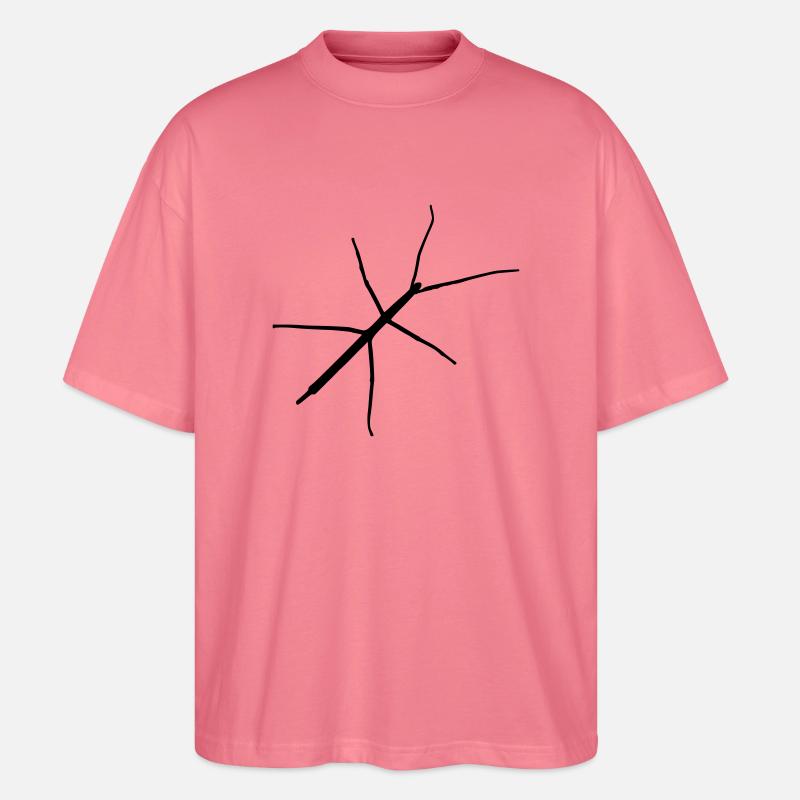 Stabheuschrecke - Stanley/Stella Oversized Unisex Bio T-Shirt Blaster 2.0 - Pink 