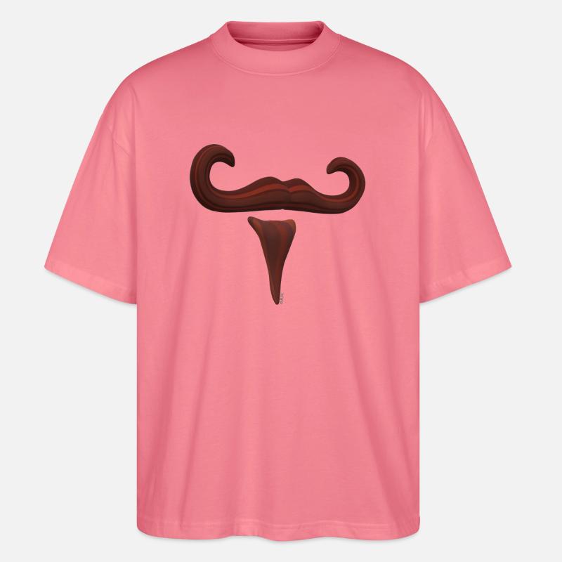 Schnurrbart - Stanley/Stella Oversized Unisex Bio T-Shirt Blaster 2.0 - Pink 