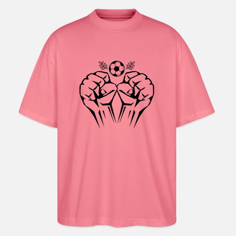 fussball faust sieg 2018 - Stanley/Stella Oversized Unisex Bio T-Shirt Blaster 2.0 - Pink 