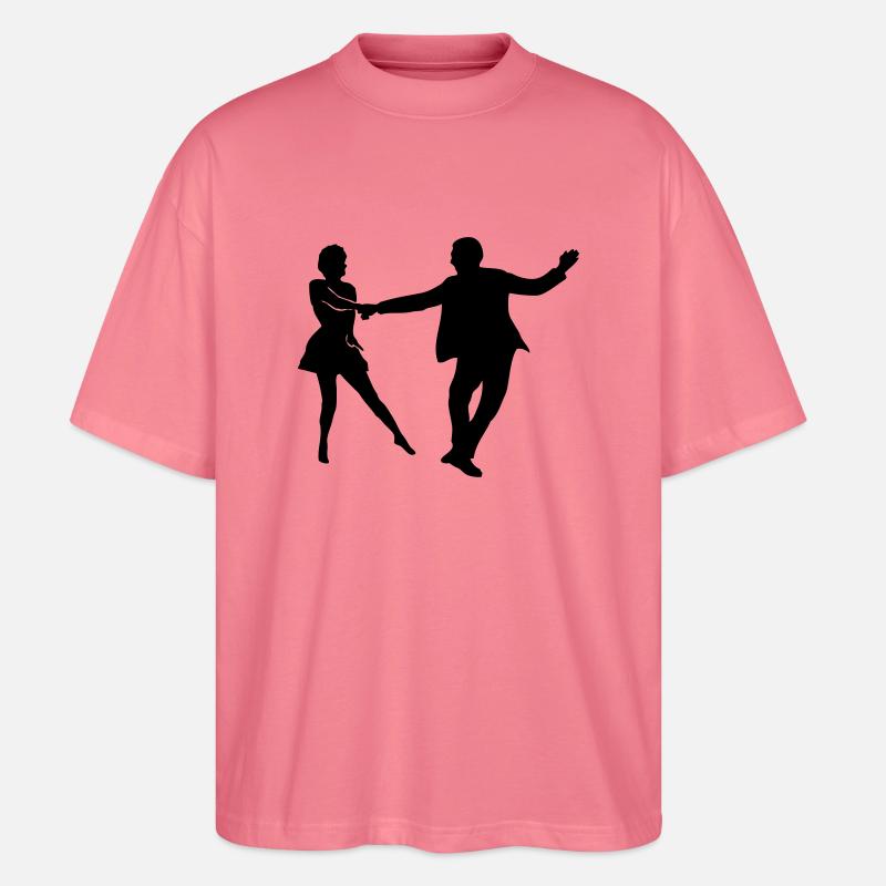 west coast swing dancer - Stanley/Stella Oversized Unisex Bio T-Shirt Blaster 2.0 - Pink 