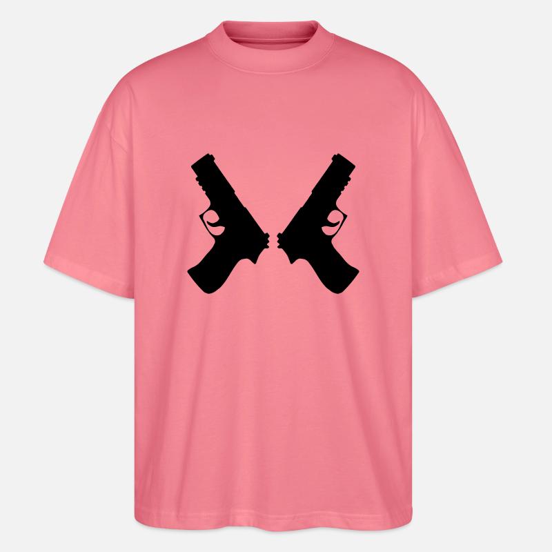 gun 2 mal - Stanley/Stella Oversized Unisex Bio T-Shirt Blaster 2.0 - Pink 
