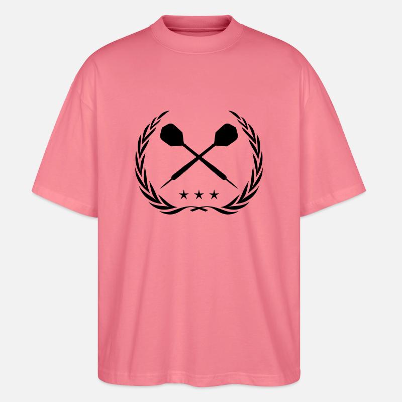 darts design - Stanley/Stella Oversized Unisex Bio T-Shirt Blaster 2.0 - Pink 