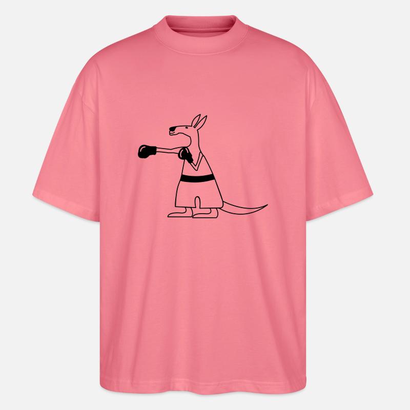 Kangaroo - Stanley/Stella Oversized Unisex Bio T-Shirt Blaster 2.0 - Pink 