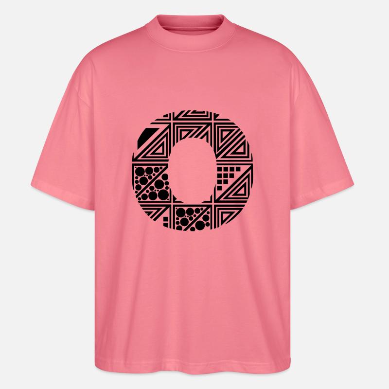 Buchstabe O - Stanley/Stella Oversized Unisex Bio T-Shirt Blaster 2.0 - Pink 
