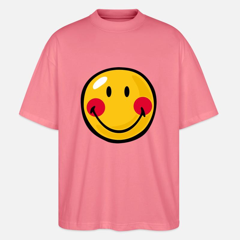 Smiley Blushed - T-shirt bio Blaster 2.0 coupe oversize Stanley/Stella Unisexe - rose 