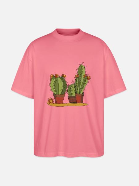 Blumen - Stanley/Stella Oversized Unisex Bio T-Shirt Blaster 2.0 - Pink 