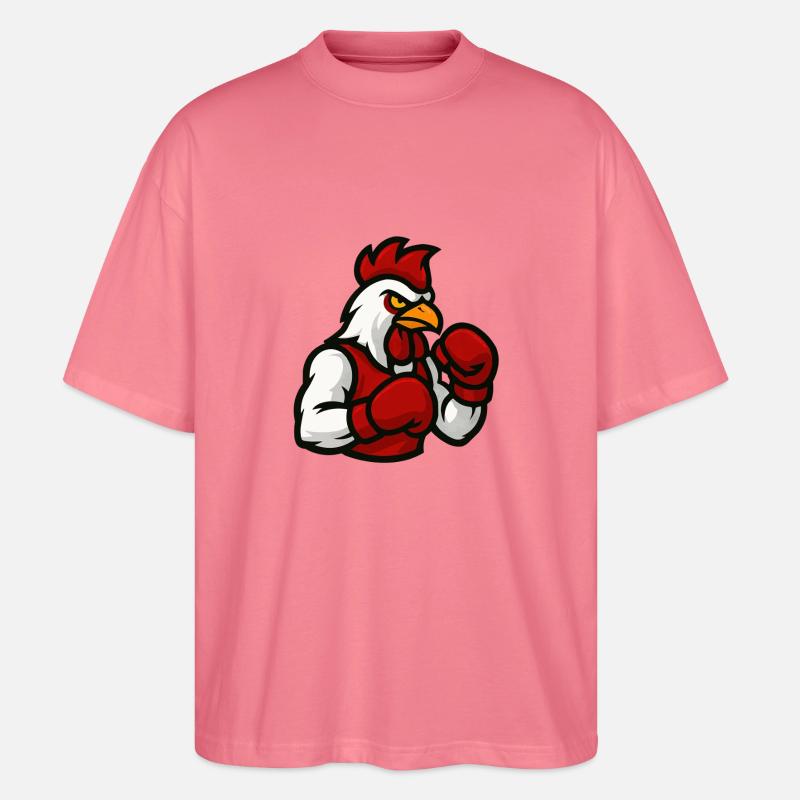 hahn boxer comic - Stanley/Stella Oversized Unisex Bio T-Shirt Blaster 2.0 - Pink 