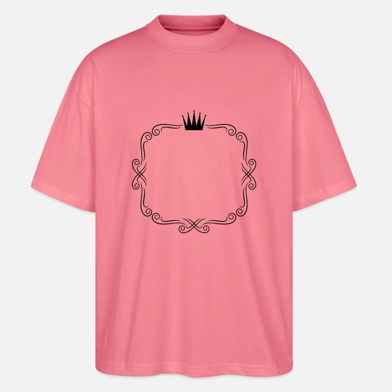 rahmen ornamente krone - Stanley/Stella Oversized Unisex Bio T-Shirt Blaster 2.0 - Pink 