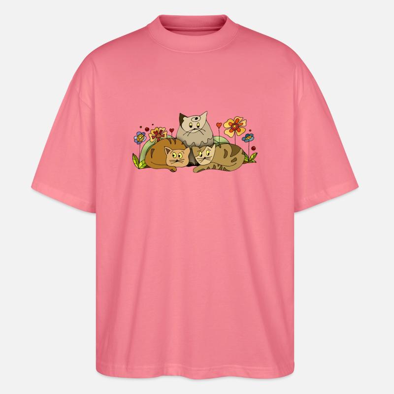 Chats - T-shirt bio Blaster 2.0 coupe oversize Stanley/Stella Unisexe - rose