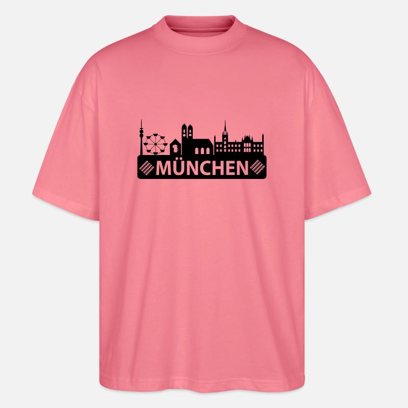 Skyline München - - Stanley/Stella Oversized Unisex Bio T-Shirt Blaster 2.0 - Pink 
