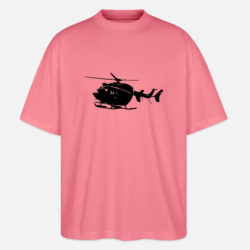 Drachen Hubschrauber EC145 - Stanley/Stella Oversized Unisex Bio T-Shirt Blaster 2.0 - Pink 