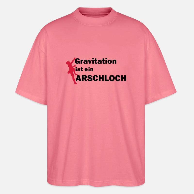 Gravitation Arschloch - Stanley/Stella Oversized Unisex Bio T-Shirt Blaster 2.0 - Pink