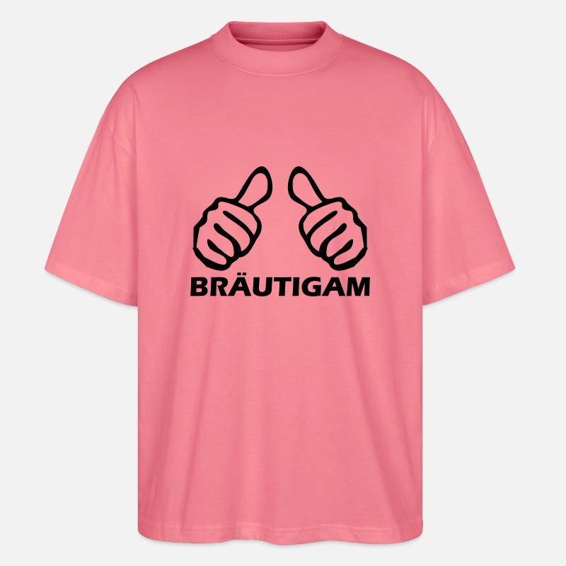 bräutigam - Stanley/Stella Oversized Unisex Bio T-Shirt Blaster 2.0 - Pink 