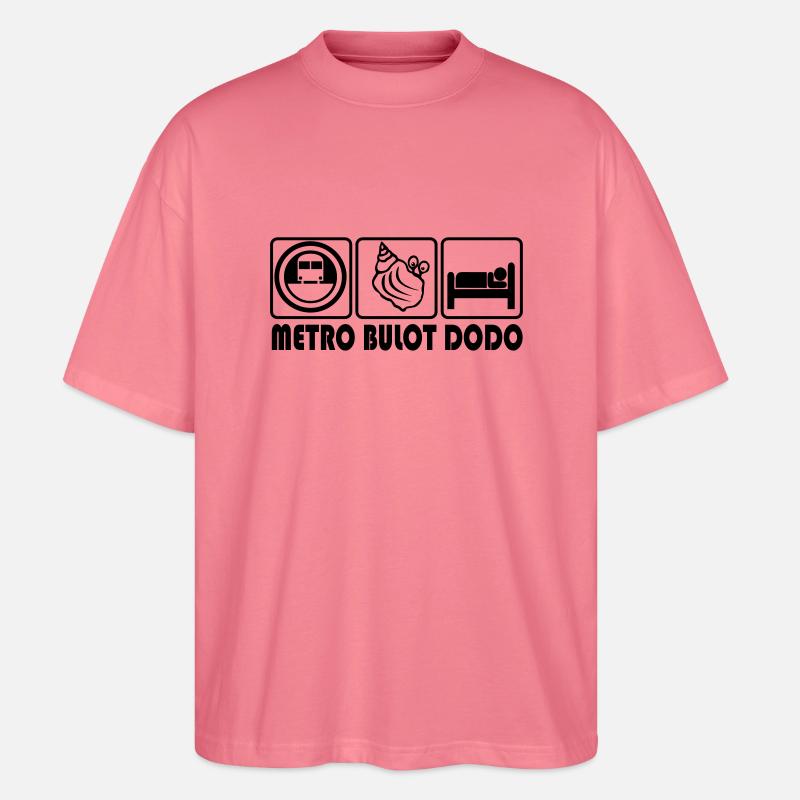 Metro whelk dodo - Stanley/Stella Oversized Unisex Bio T-Shirt Blaster 2.0 - Pink 