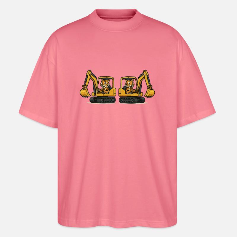 tiger bagger 2 - Stanley/Stella Oversized Unisex Bio T-Shirt Blaster 2.0 - Pink 
