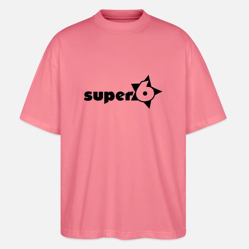 super_6_1c - Stanley/Stella Oversized Unisex Bio T-Shirt Blaster 2.0 - Pink 