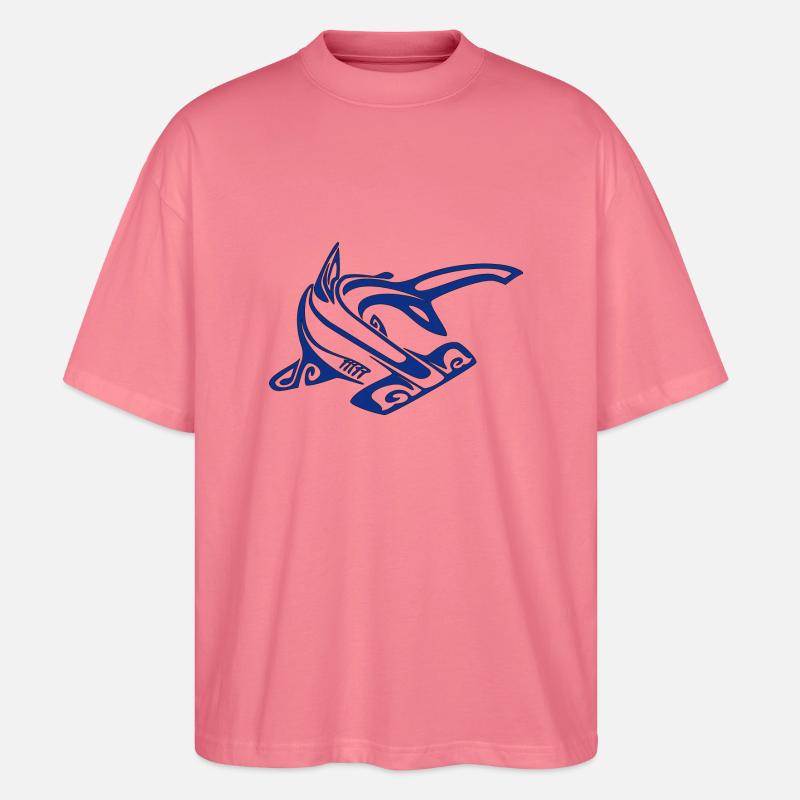 Hai Hammer blau - Stanley/Stella Oversized Unisex Bio T-Shirt Blaster 2.0 - Pink 