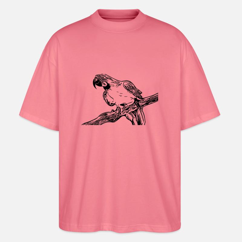 Papagei - Stanley/Stella Oversized Unisex Bio T-Shirt Blaster 2.0 - Pink 