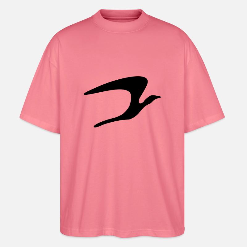 bird_vec_1de - Stanley/Stella Oversized Unisex Bio T-Shirt Blaster 2.0 - Pink 