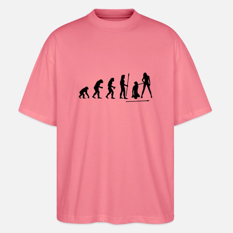 evolution_wedding1 - Stanley/Stella Oversized Unisex Bio T-Shirt Blaster 2.0 - Pink 