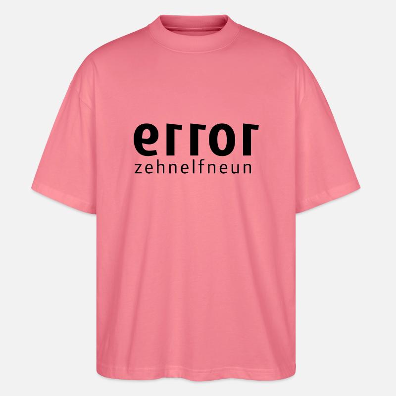 error-zehnelfneun - Stanley/Stella Oversized Unisex Bio T-Shirt Blaster 2.0 - Pink 