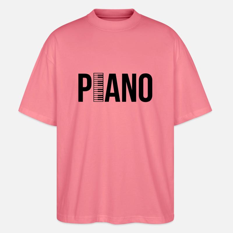 piano - Stanley/Stella Oversized Unisex Bio T-Shirt Blaster 2.0 - Pink 