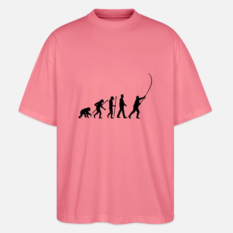 evolution_angler_042013_a_1c - Stanley/Stella Oversized Unisex Organic T-shirt Blaster 2.0 - pink joy 