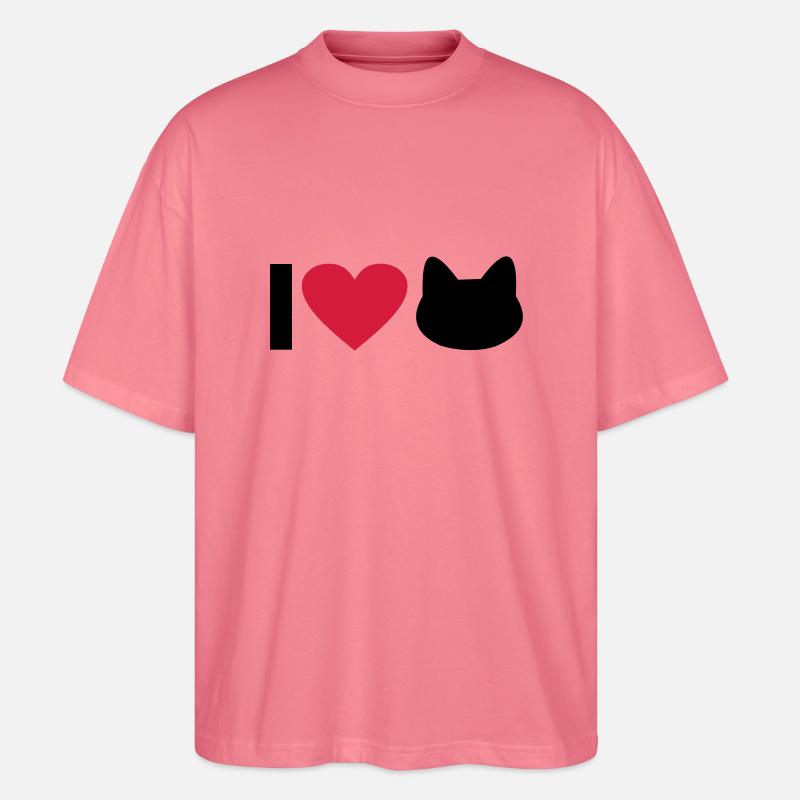 katze - Stanley/Stella Oversized Unisex Bio T-Shirt Blaster 2.0 - Pink 