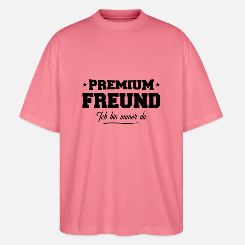 freund premium - Stanley/Stella Oversized Unisex Bio T-Shirt Blaster 2.0 - Pink 