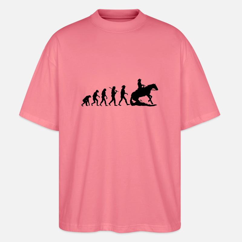 Evolution Mens Western Riding - Stanley/Stella Oversized Unisex Bio T-Shirt Blaster 2.0 - Pink 