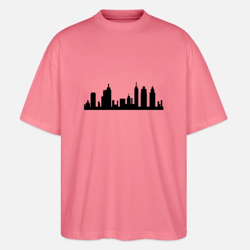 skyline_001 - Stanley/Stella Oversized Unisex Bio T-Shirt Blaster 2.0 - Pink 