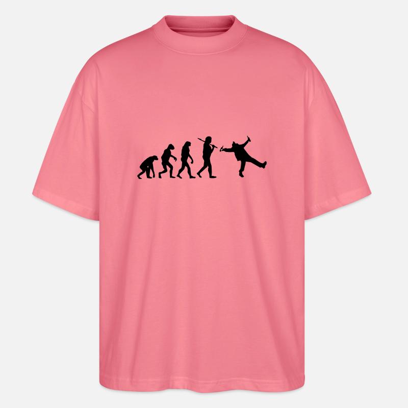 Evolution : Drunk - Stanley/Stella Oversized Unisex Bio T-Shirt Blaster 2.0 - Pink 