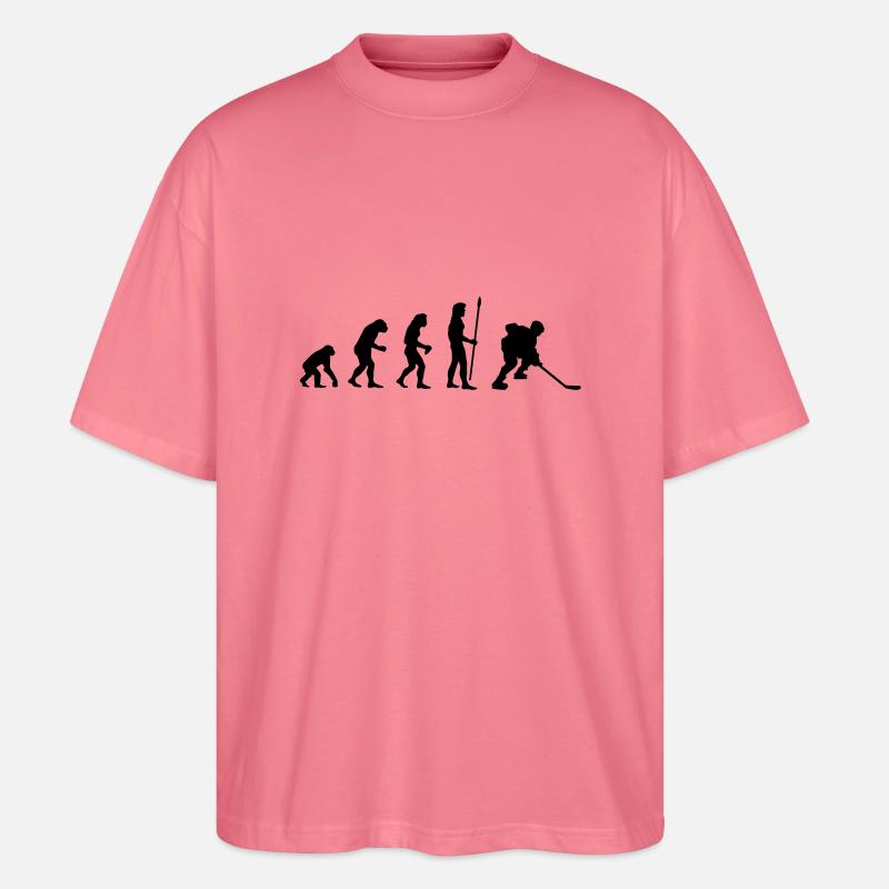 evolution_icehockey1 - Stanley/Stella Oversized Unisex Bio T-Shirt Blaster 2.0 - Pink 