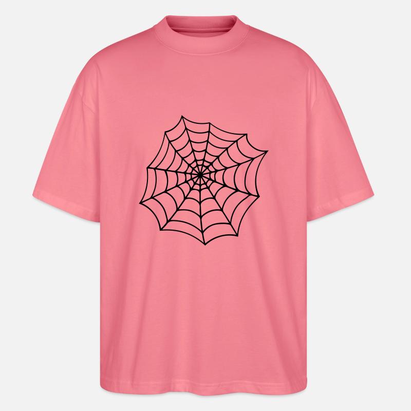 cobweb cobwebs reticle - Stanley/Stella Oversized Unisex Organic T-shirt Blaster 2.0 - pink joy 