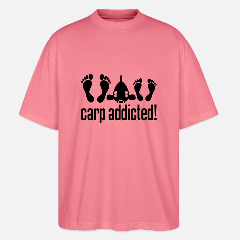 CARP ADDICTED! - T-shirt bio Blaster 2.0 coupe oversize Stanley/Stella Unisexe - rose 
