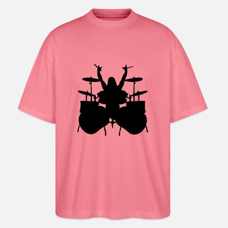 drummer - Stanley/Stella Oversized Unisex Bio T-Shirt Blaster 2.0 - Pink 
