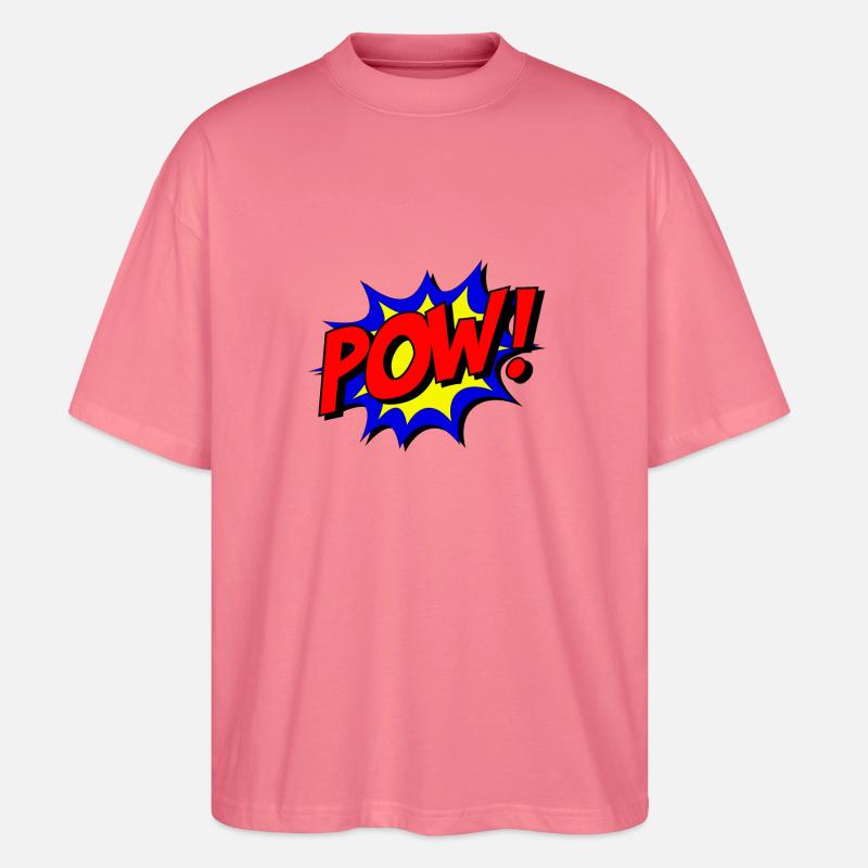POW Design Superheld - Stanley/Stella Oversized Unisex Bio T-Shirt Blaster 2.0 - Pink 