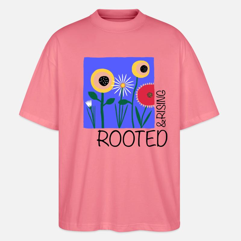 ROOTED - Stanley/Stella Oversized Unisex Bio T-Shirt Blaster 2.0 - Pink 