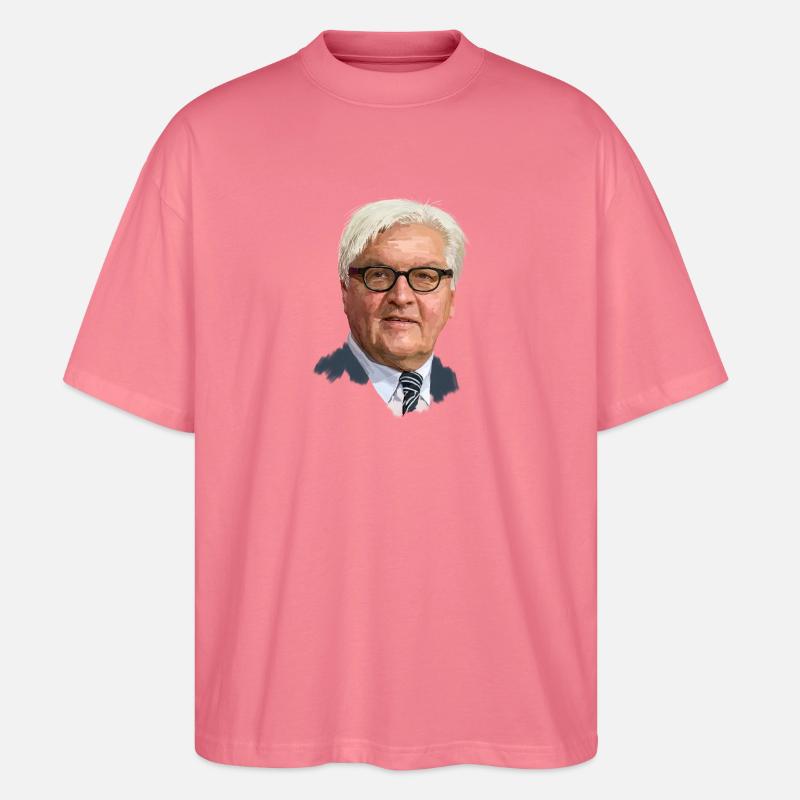 Frank-Walter Steinmeier - Stanley/Stella Oversized Unisex Bio T-Shirt Blaster 2.0 - Pink 