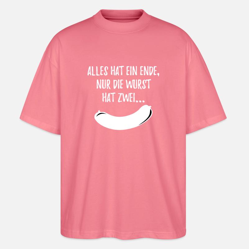 Alles Wurst weis - Stanley/Stella Oversized Unisex Bio T-Shirt Blaster 2.0 - Pink 