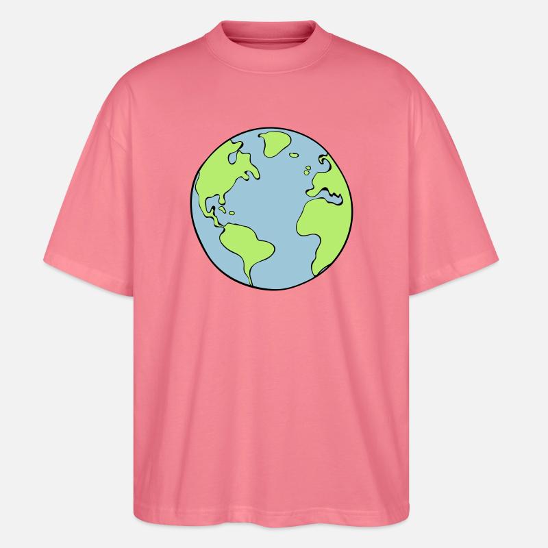 Erde - Stanley/Stella Oversized Unisex Bio T-Shirt Blaster 2.0 - Pink 