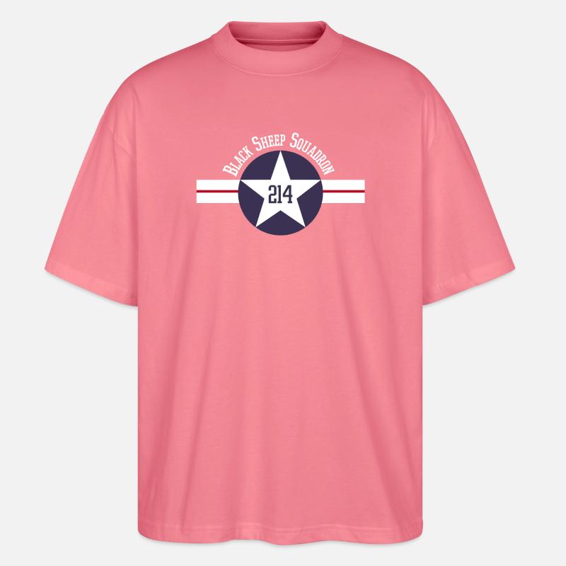WMF 214 Geschwader - Stanley/Stella Oversized Unisex Bio T-Shirt Blaster 2.0 - Pink 